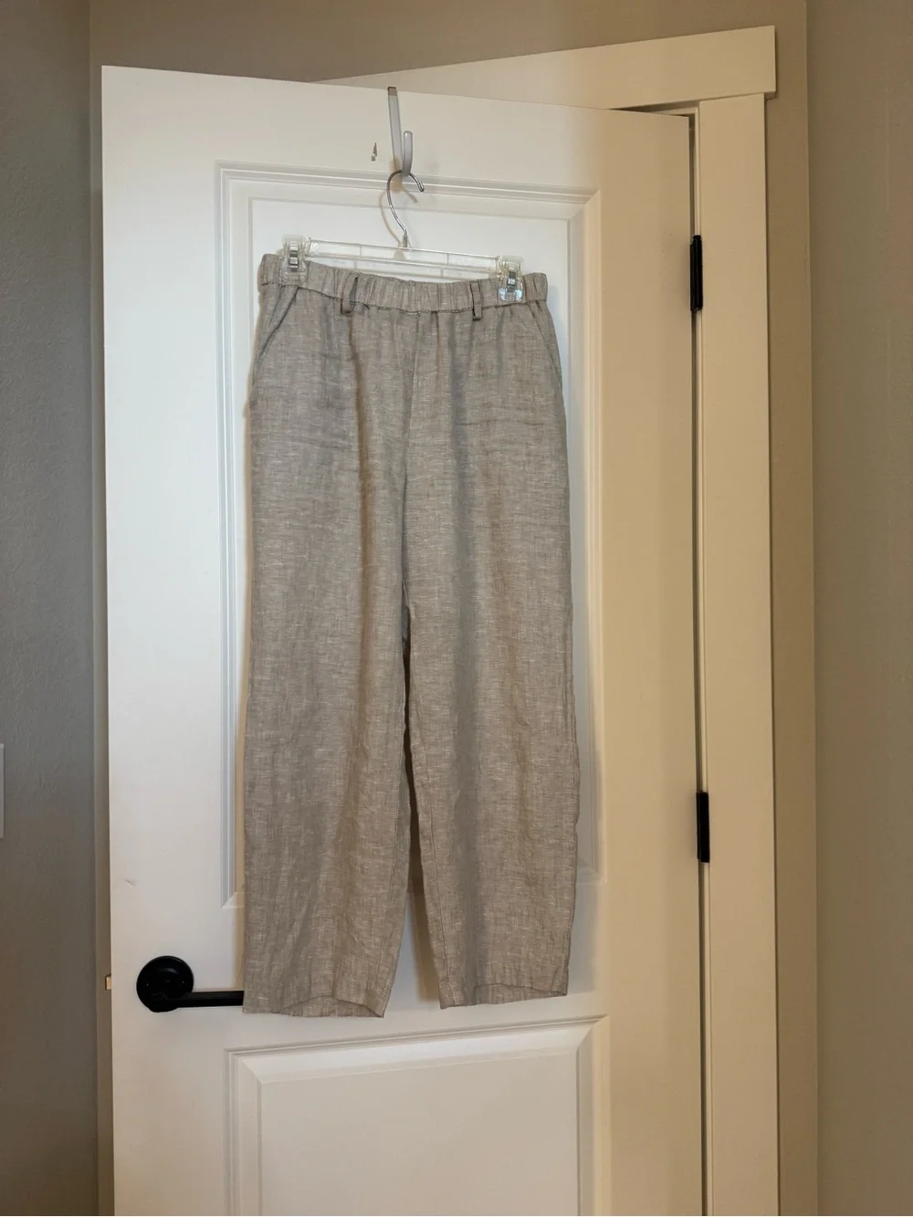 Quince 100% European linen pants size Small - Flax color